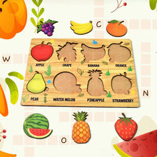 Wooden Puzzle Learning Board for Kids - (1 Pc / Mix Design / random)