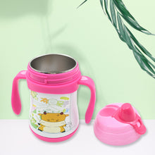 Vacuum Stainless Steel Water Bottle With Carry Handle & Straw Fridge Water Bottle Double Wall, Leak Proof, Rust Proof, Cold & Hot | Leak Proof | Office Bottle | Gym | Home | Kitchen | Hiking | Trekking | Travel Bottle, Tumbler (280 ML)