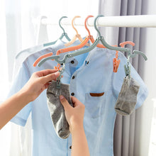 Folding Hanger with Clips for Clothes, Adjustable Hanger (1 Pc)