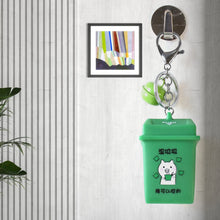 Trash Can Keychain Recycle Can Keyring Novelty Keychain Garbage Classification keyholder for and Adults