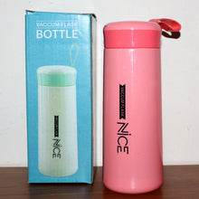 Plastic Vacuum Flask Bottle - (Pink Color / 1 Pc / 400ML)