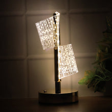 Luxury Crystal LED Double Shade Table Lamp (1 Pc)
