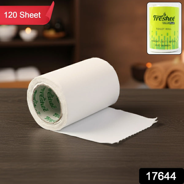 Freshee Ultra-Soft 2-Ply Toilet Roll — 120  Sheets Per Roll (10x10 Cm)