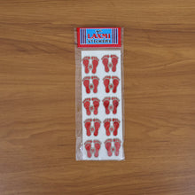 Decorative Goddess Laxmi Footprint Sticker - (Set)