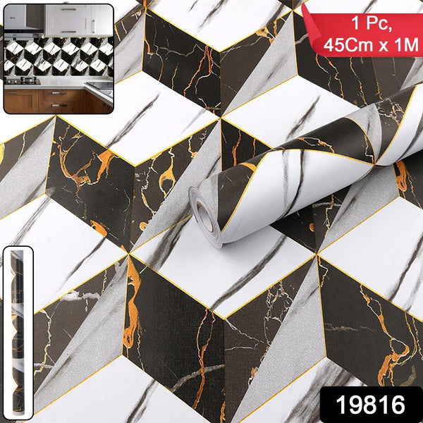 3D marble geometric design
