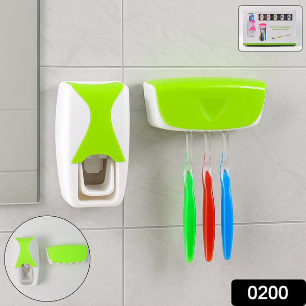 Toothpaste Dispenser & Tooth Brush with Toothbrush